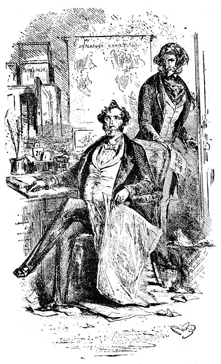 Dombey & Oğul, Charles Dickens by Hablot Knight Browne