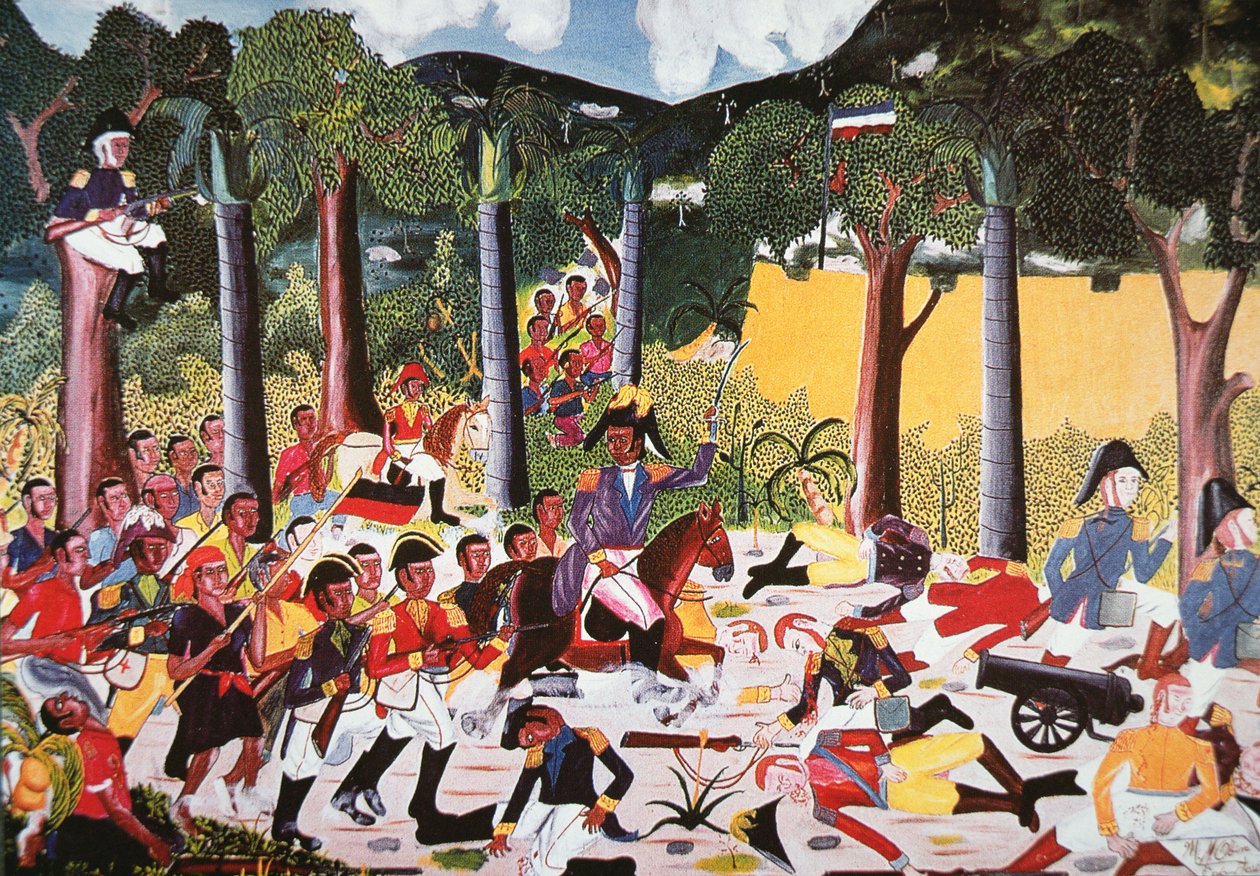Jean Jacques Dessalines yönetimindeki Haitililer Napolyon