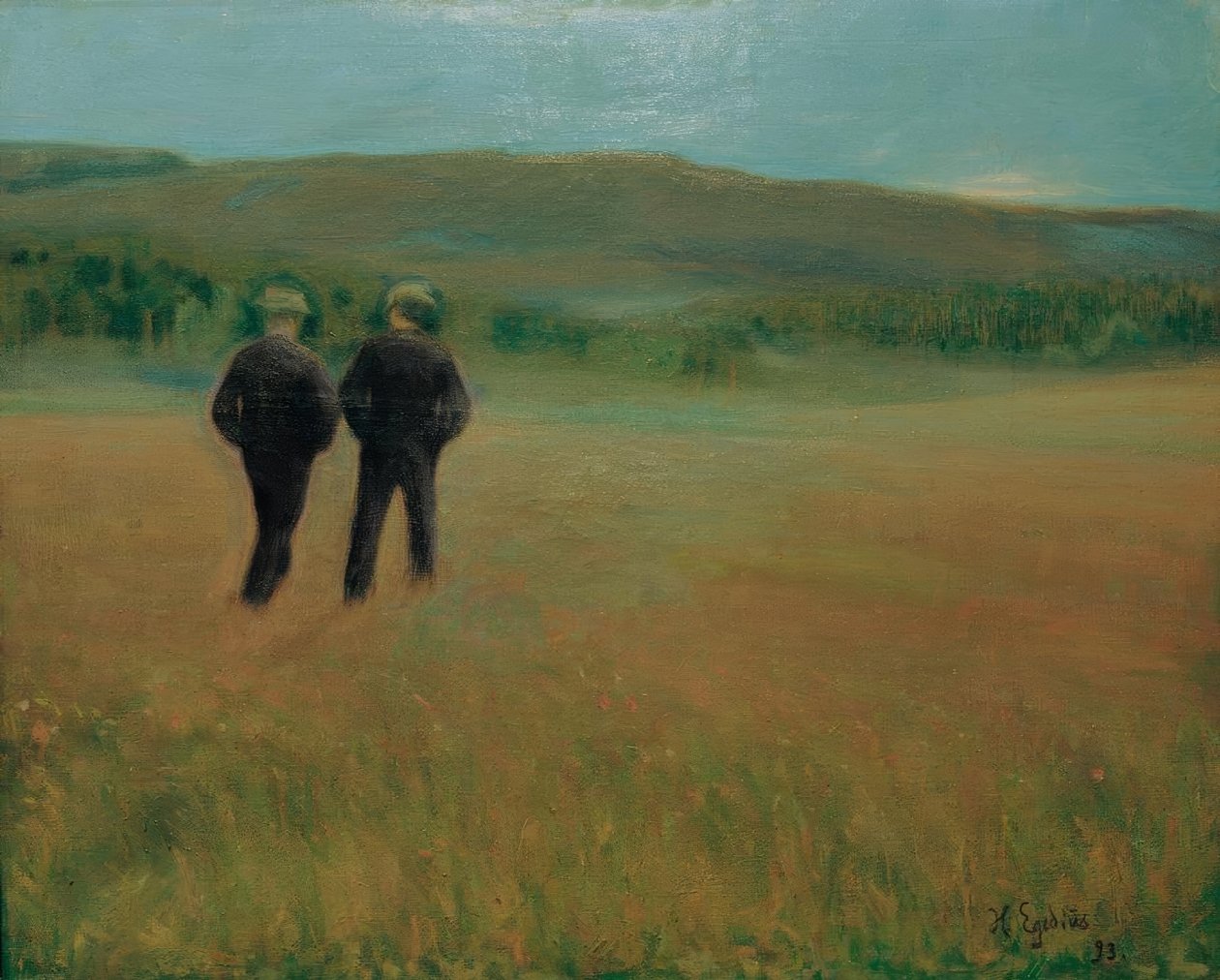 Cumartesi gecesi, Telemark by Halfdan Egedius