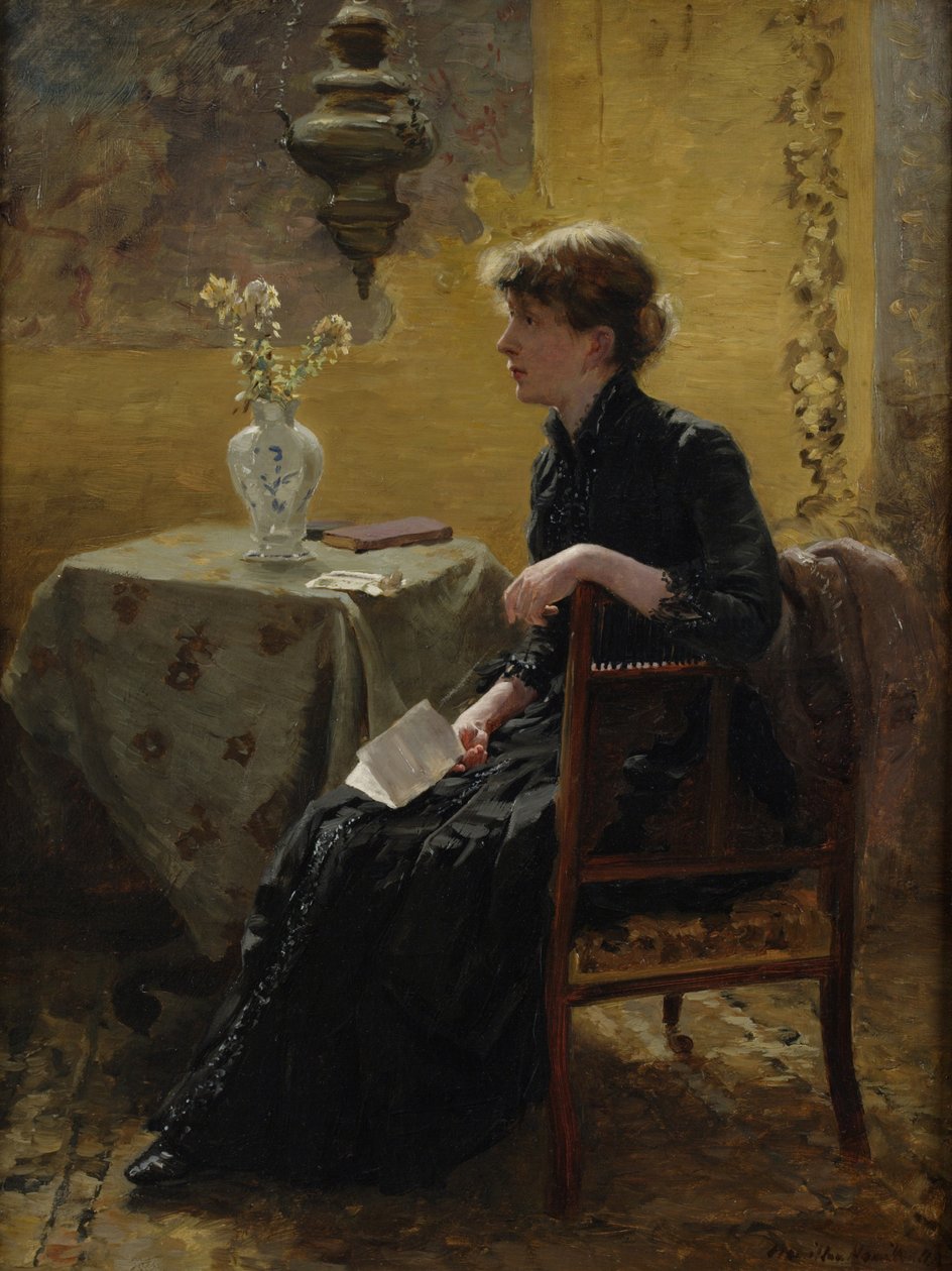 Siyahlı Kadın, 1889 by Hamilton Hamilton