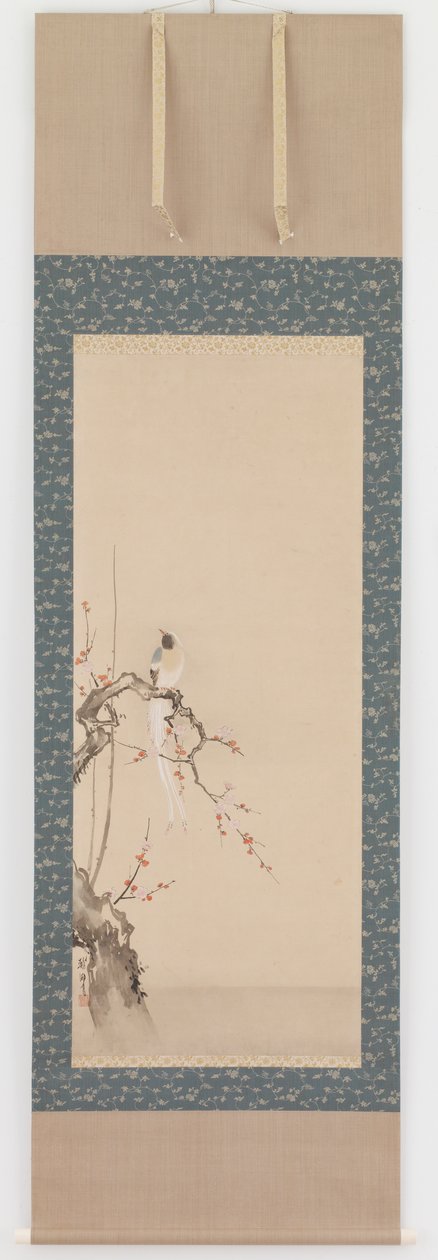 Kuş ve erik çiçekleri, Edo dönemi, 17. yüzyıl sonu. by Hanabusa Itcho