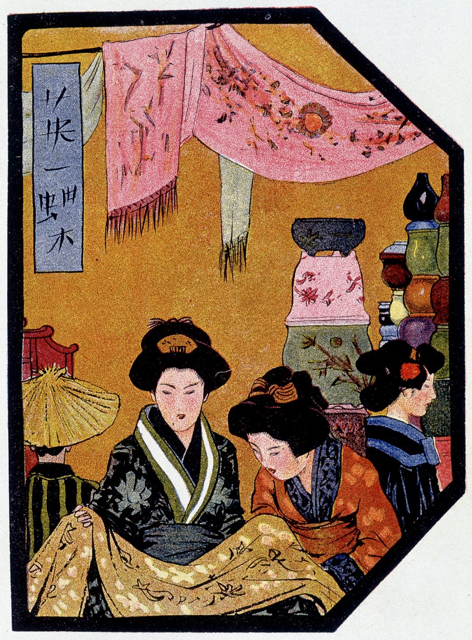 İpek dükkanlarında genç Japonlar - Félicien Champsaur
