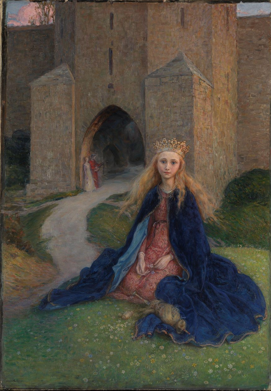 ಸ್ಪಿಂಡಲ್ನೊಂದಿಗೆ ರಾಜಕುಮಾರಿ, 1896 ಟರ್ಕ್ by Hanna Pauli
