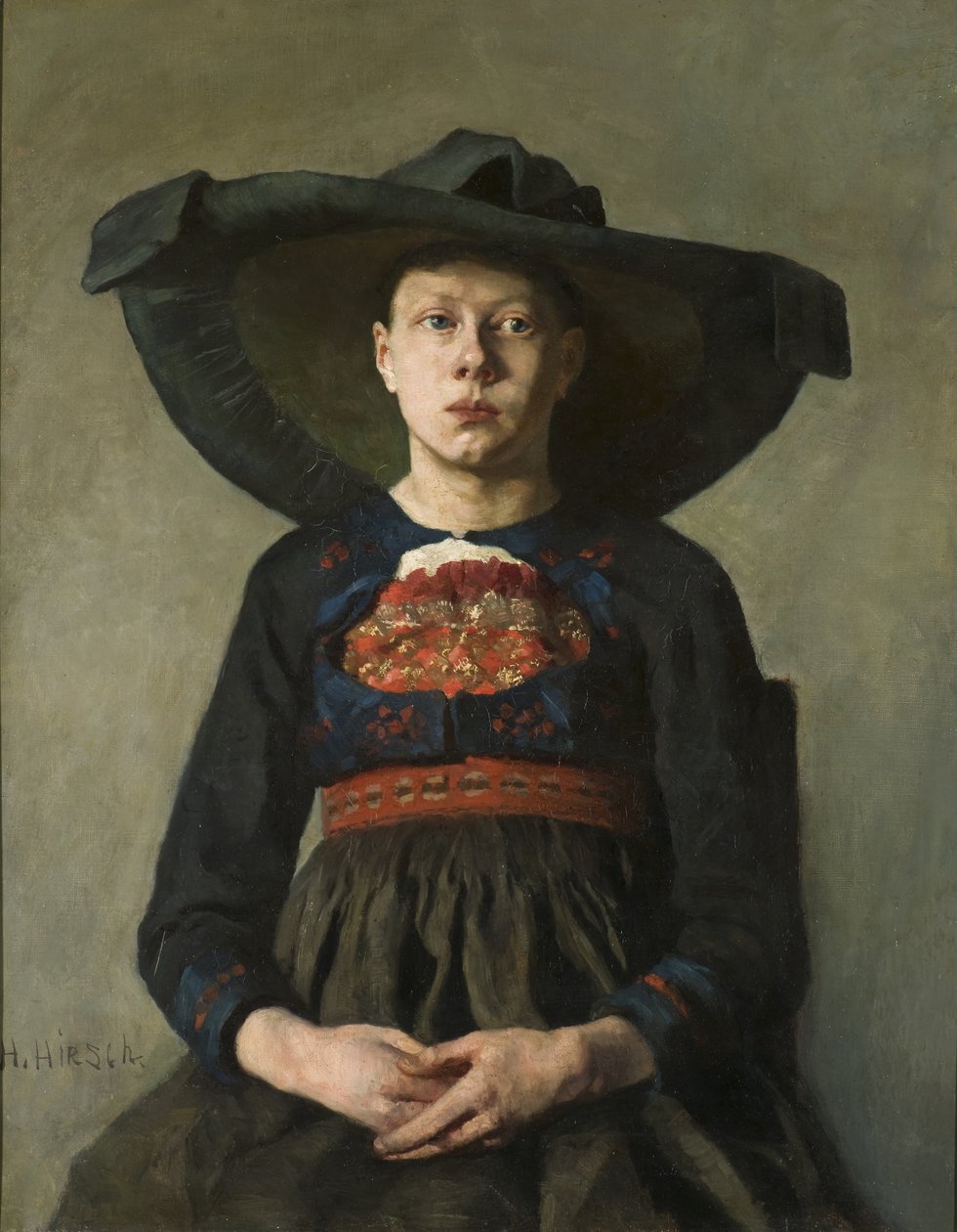 Bavyeralı Bir Köylü Kızı, 1885-87 by Hanna Pauli