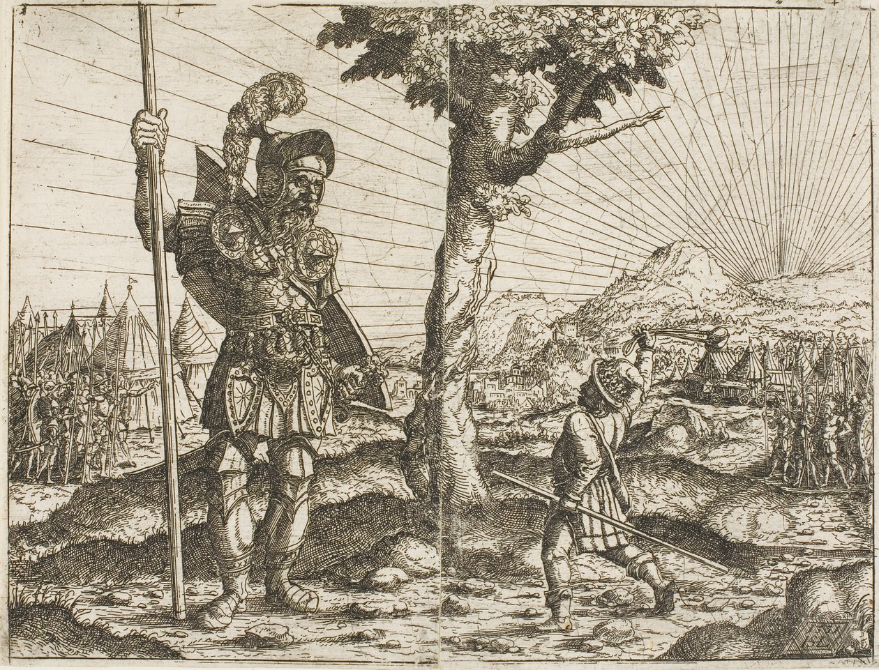 David ve Goliath by Hanns Lautensack