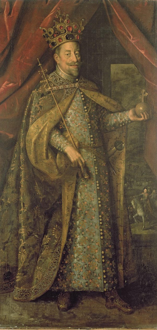Avusturya İmparatoru Matthias, Bohem Taç Giydirme Elbiseleri içinde, c.1613 by Hans von Aachen