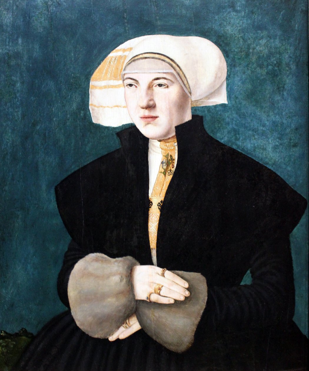 Katharina von Holzhausen kızlık soyadı Breder von Hohenstein portresi by Hans Abel the Younger