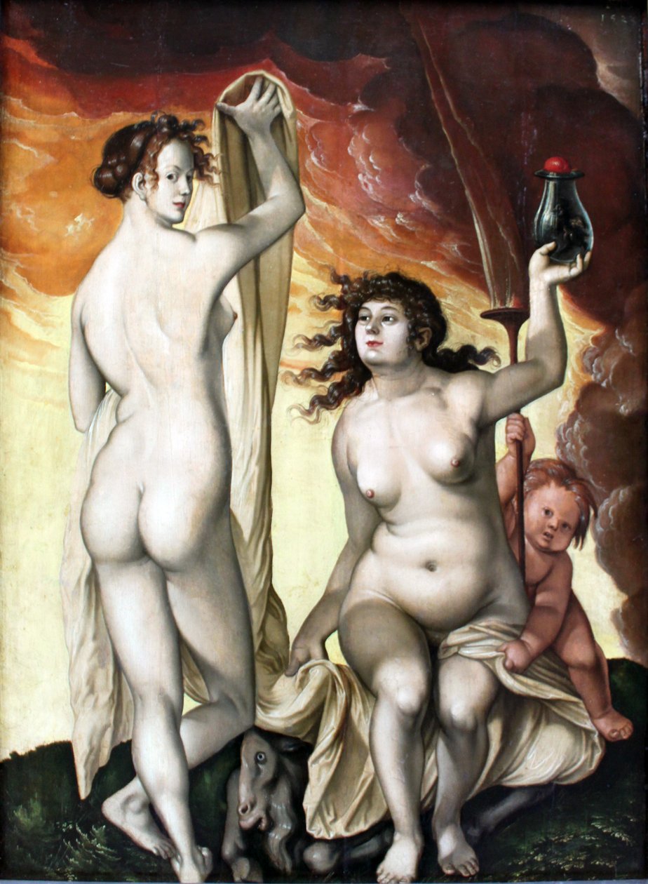 iki cadı by Hans Baldung Grien