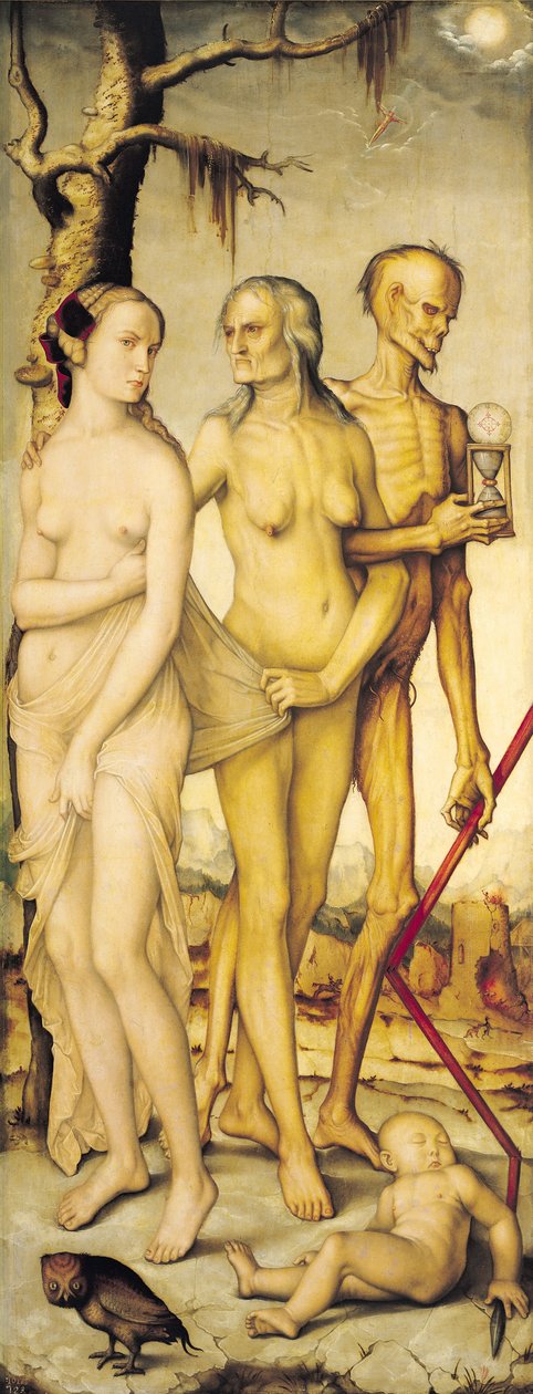 İnsan ve Ölümün Üç Çağı by Hans Baldung Grien