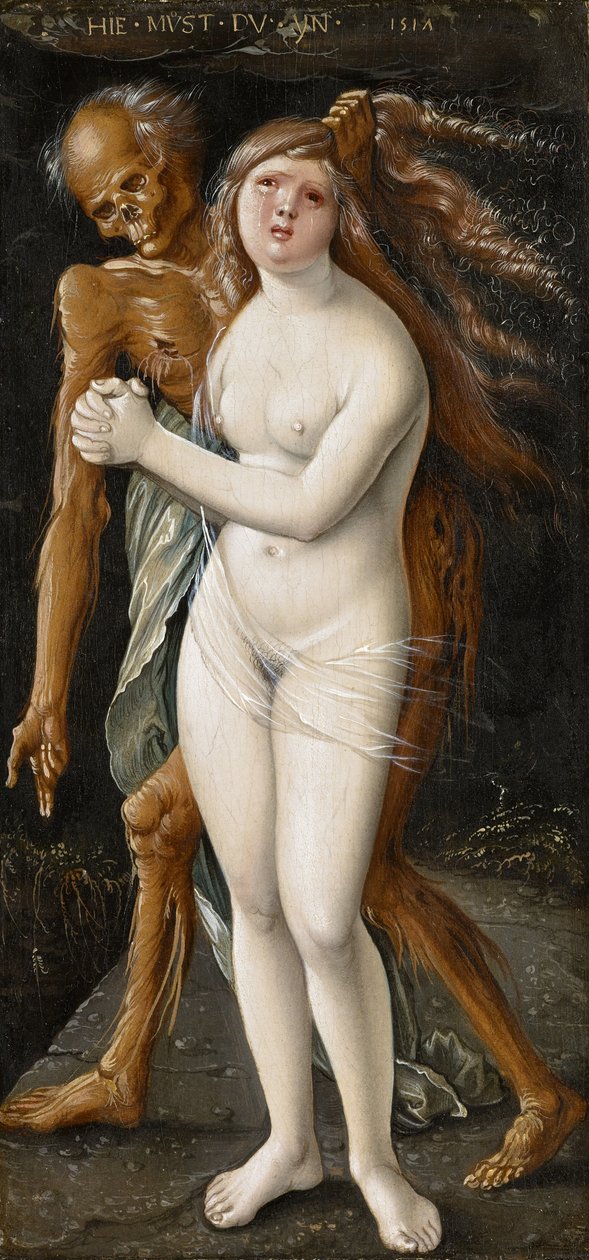 Genç Kadın ve Ölüm, 1517 (panelde mizaç) by Hans Baldung Grien
