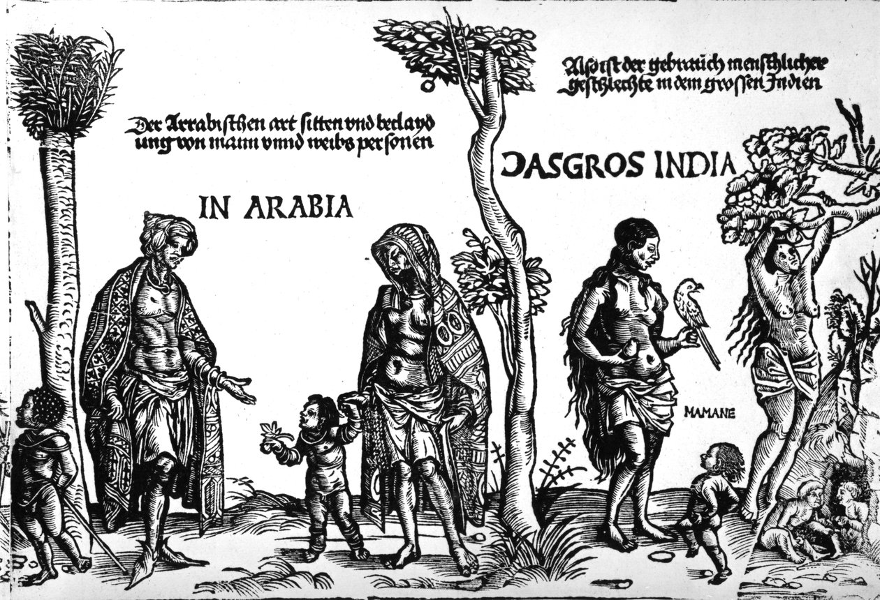 Kunig von Gutzin, George Glockendon tarafından yapılan baskı, 1511 by Hans Burgkmair