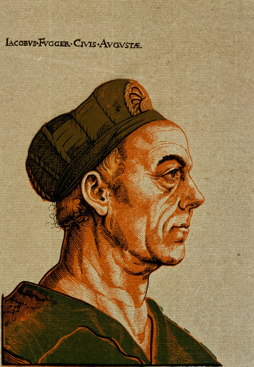 Jakob Fugger II, 151112 (parlak gölgeli gravür) by Hans Burgkmair