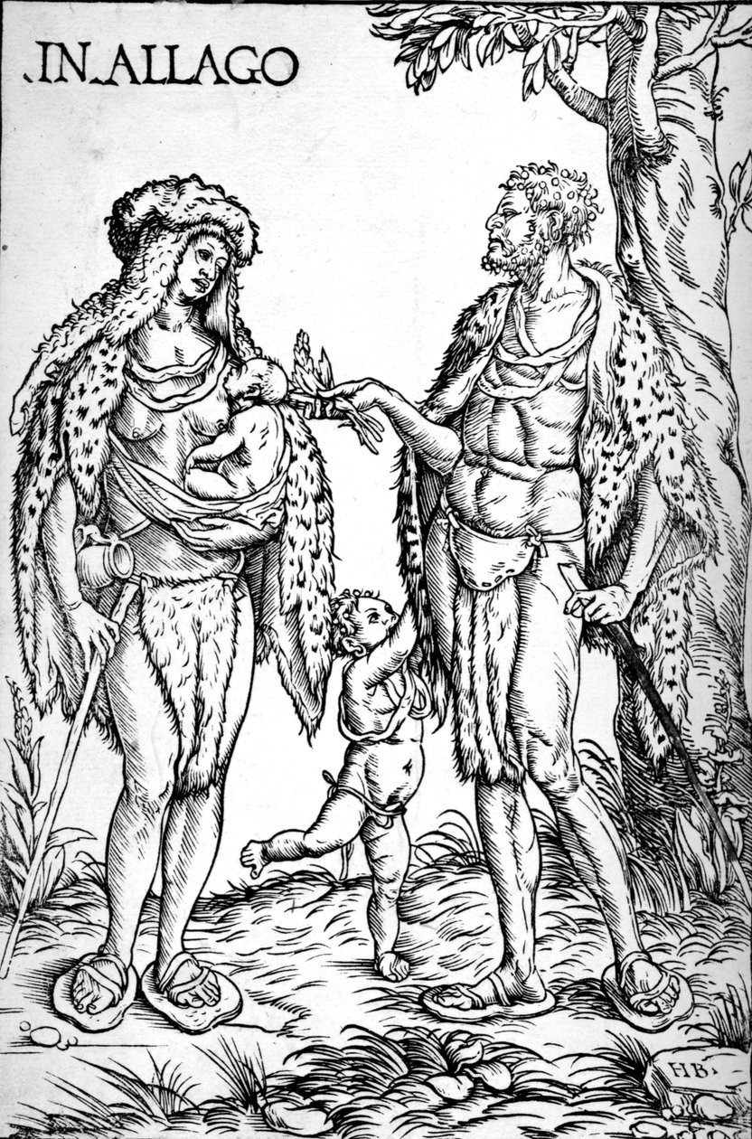 Algoa Yerlileri, 1508 by Hans Burgkmair