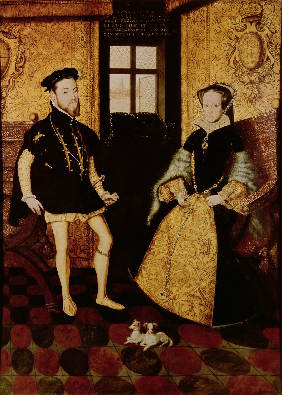 Philip II ve Mary I, 1558 by Hans Eworth