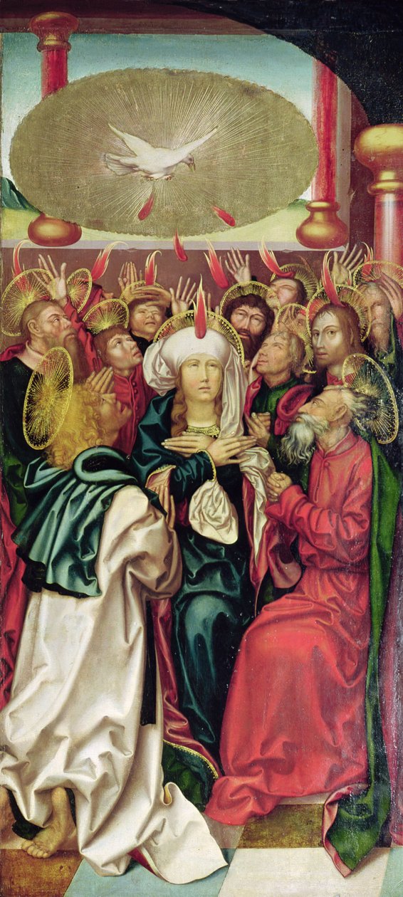 Bugnon Altarpiece: Pentekost, c.1507 by Hans Fries
