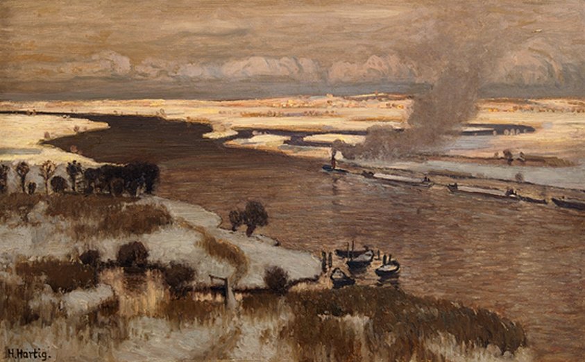 Oder manzara by Hans Hartig