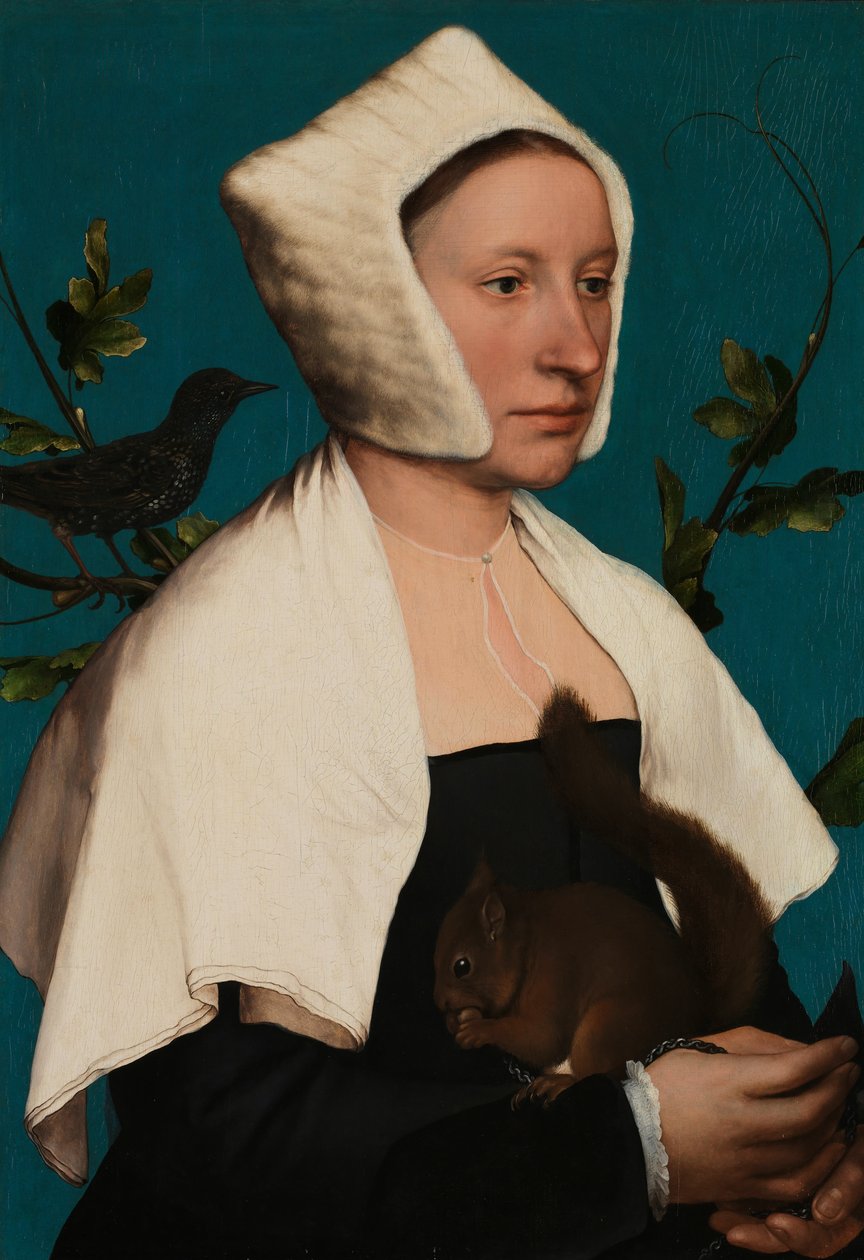 Sincaplı ve Sığırcıklı Bir Hanımefendinin Portresi, muhtemelen Anne Lovell by Hans Holbein