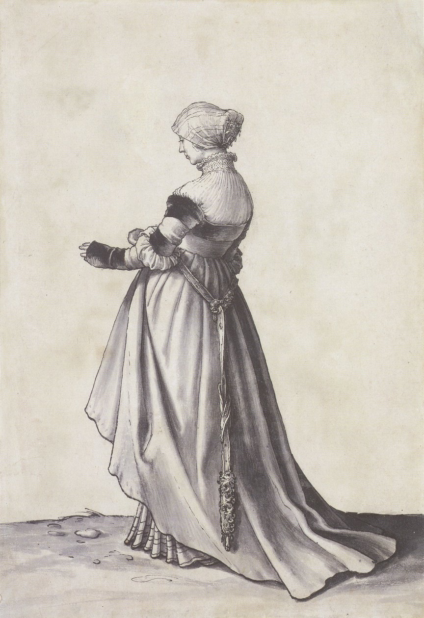 Basel Kadını Sola Döndü by Hans Holbein der Jüngere