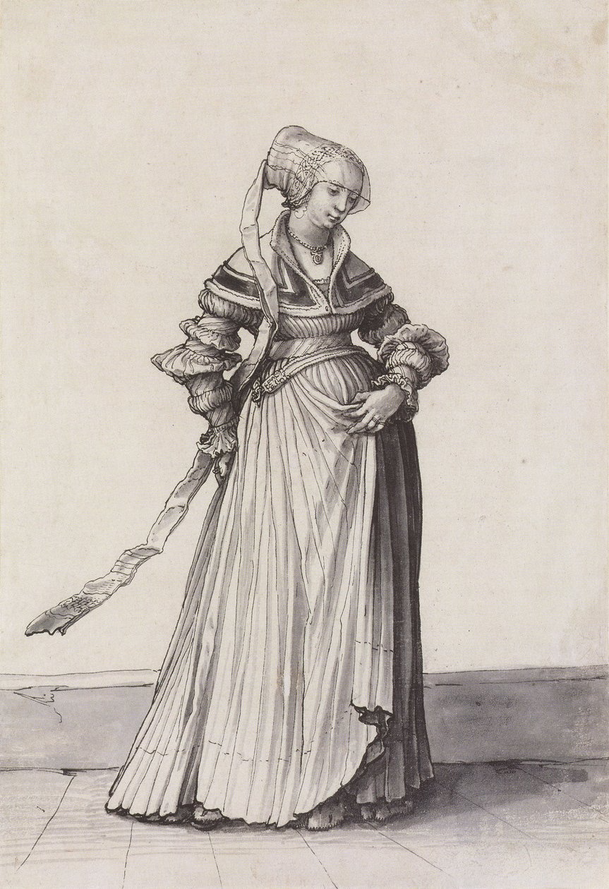 Basel Kadını Sağa Döndü by Hans Holbein der Jüngere
