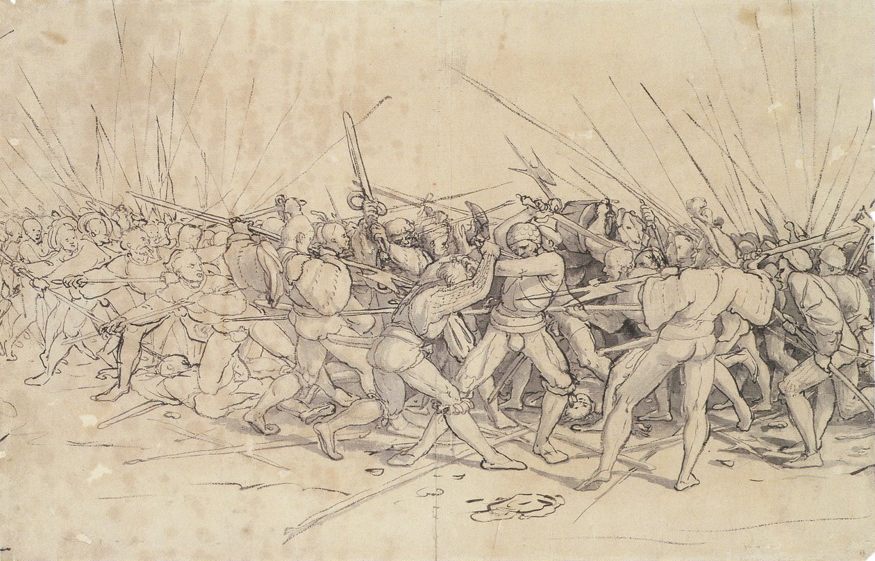 Savaş sahnesi by Hans Holbein der Jüngere