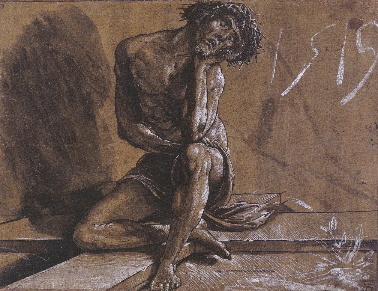 istirahatte Mesih by Hans Holbein der Jüngere