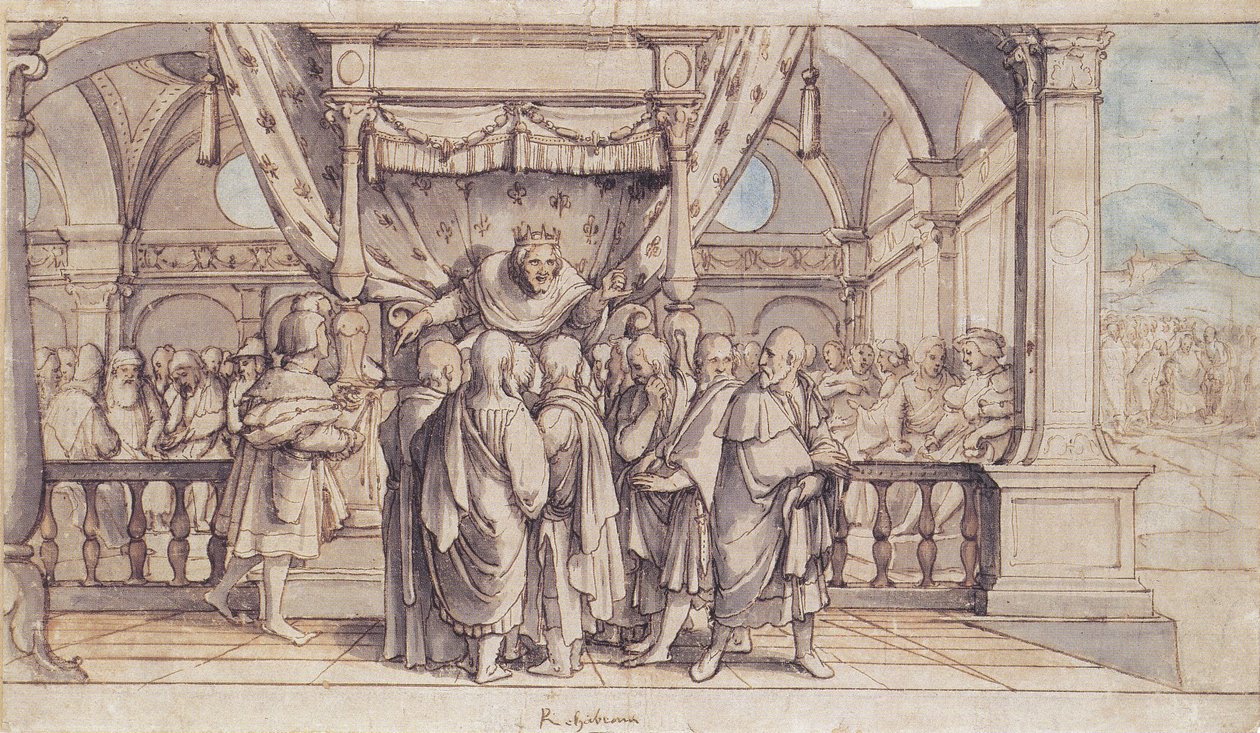 Rehoboams Küstahlık by Hans Holbein der Jüngere
