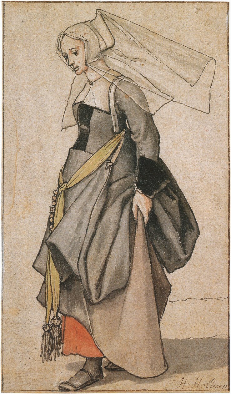 genç İngiliz kadın by Hans Holbein der Jüngere