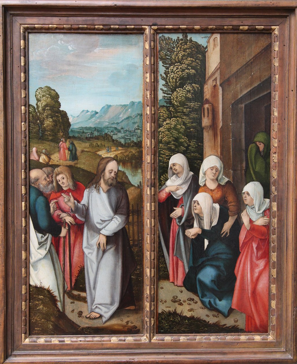 Mesih annesine veda ediyor by Hans Leonhard Schäufelein