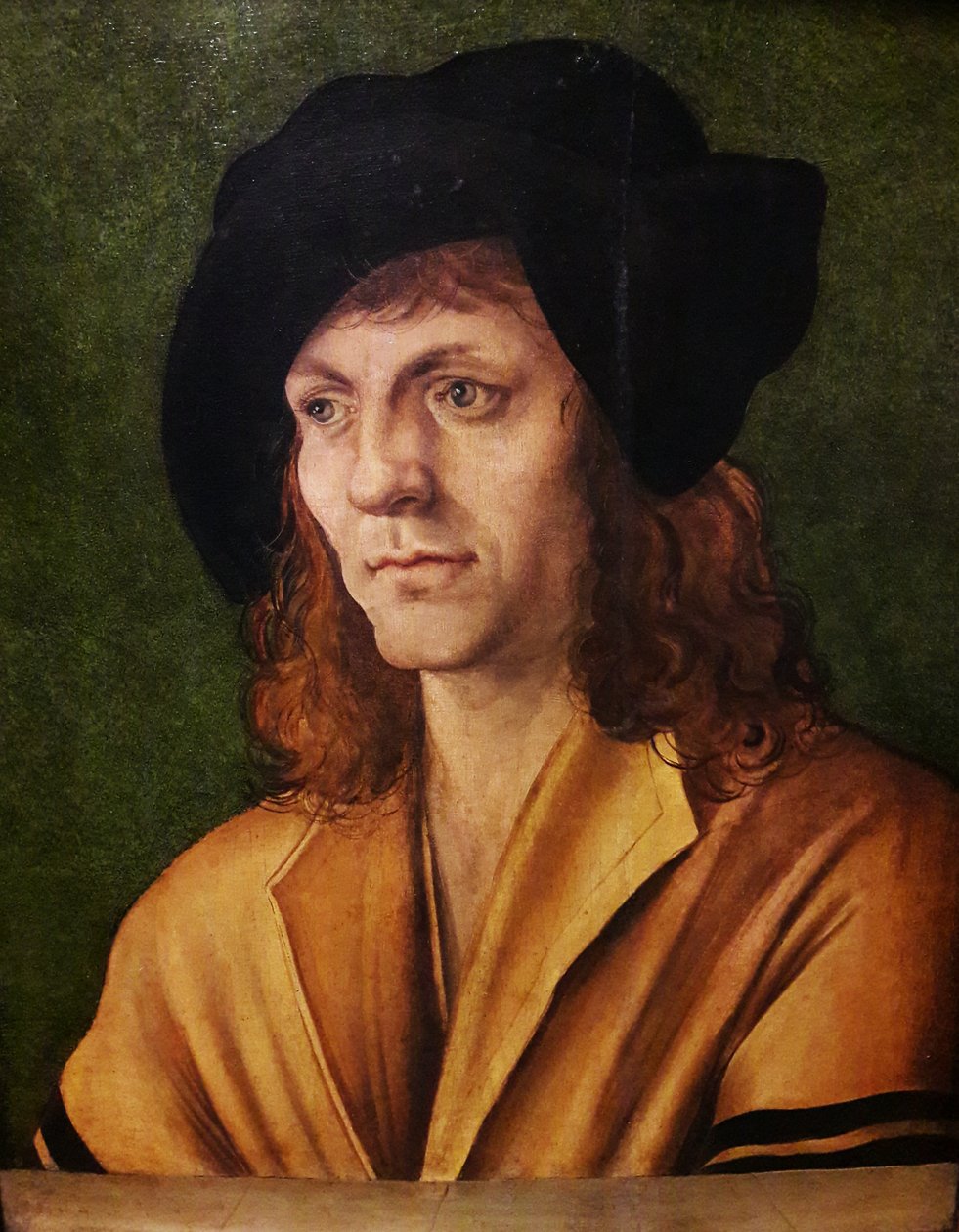 Sarı bir yelek içinde bir adam portresi by Hans Leonhard Schäufelein