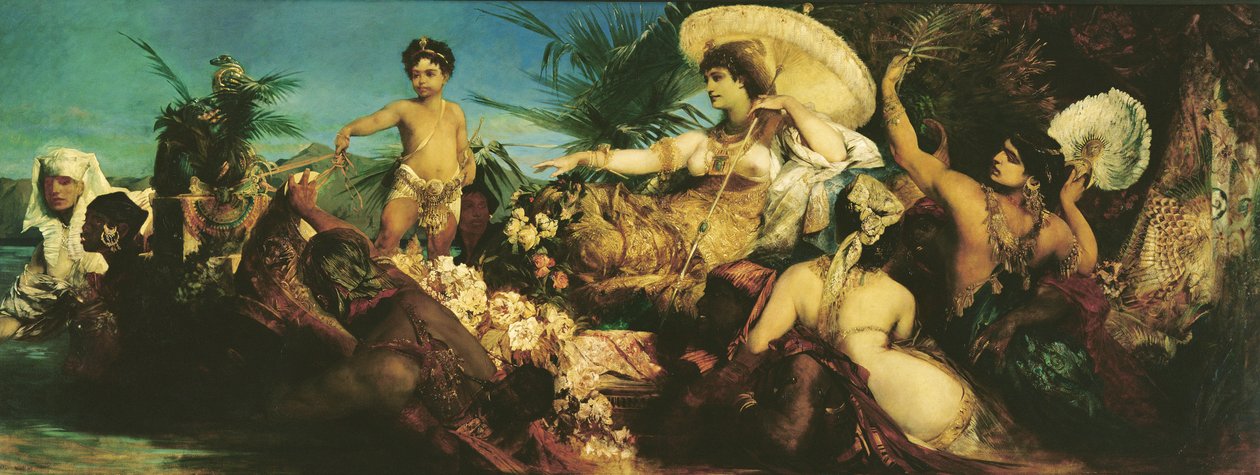 Kleopatra, 1875 by Hans Makart