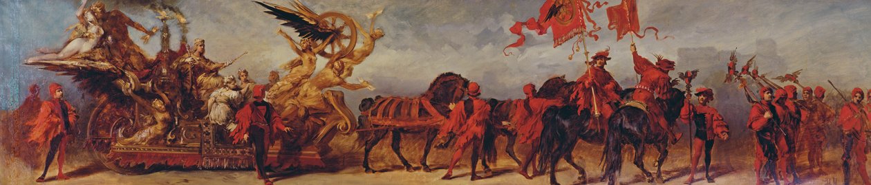 Design for the Jubilee Procession of Emperor Franz Joseph: The Railway Workers, 1879 by Hans Makart