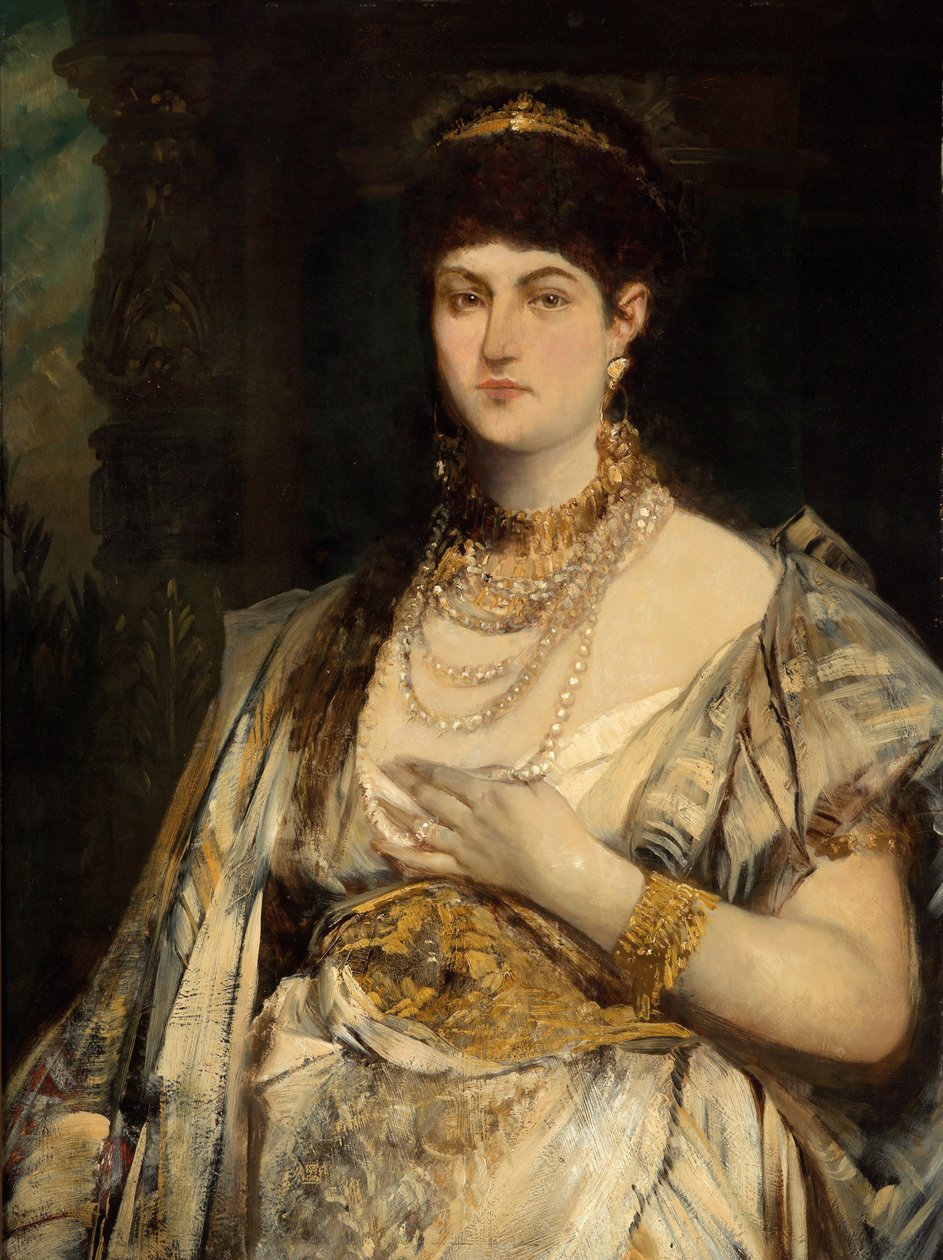 Portre Henriette Mankiewicz by Hans Makart
