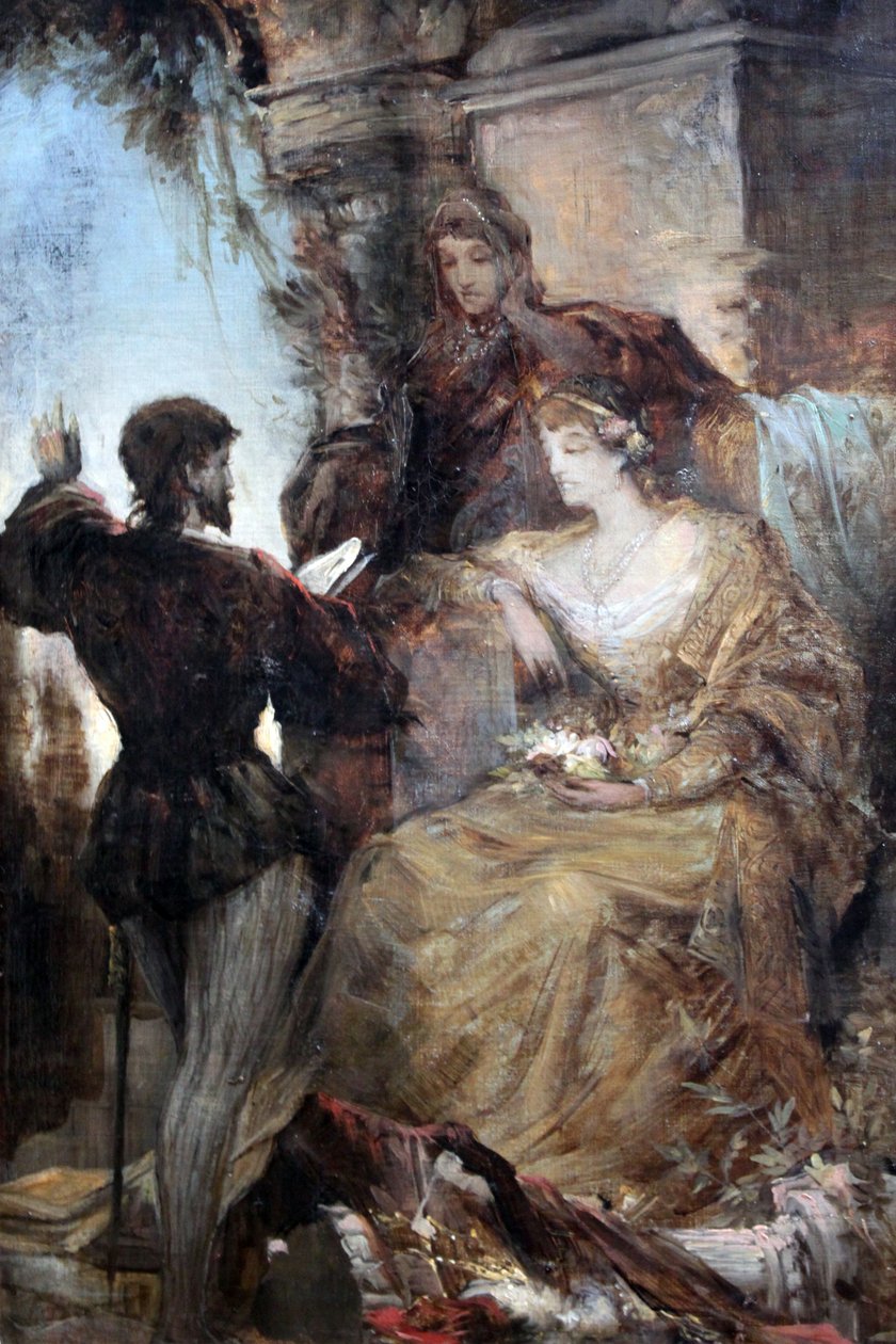 Tasso ve Eleonore von Este by Hans Makart