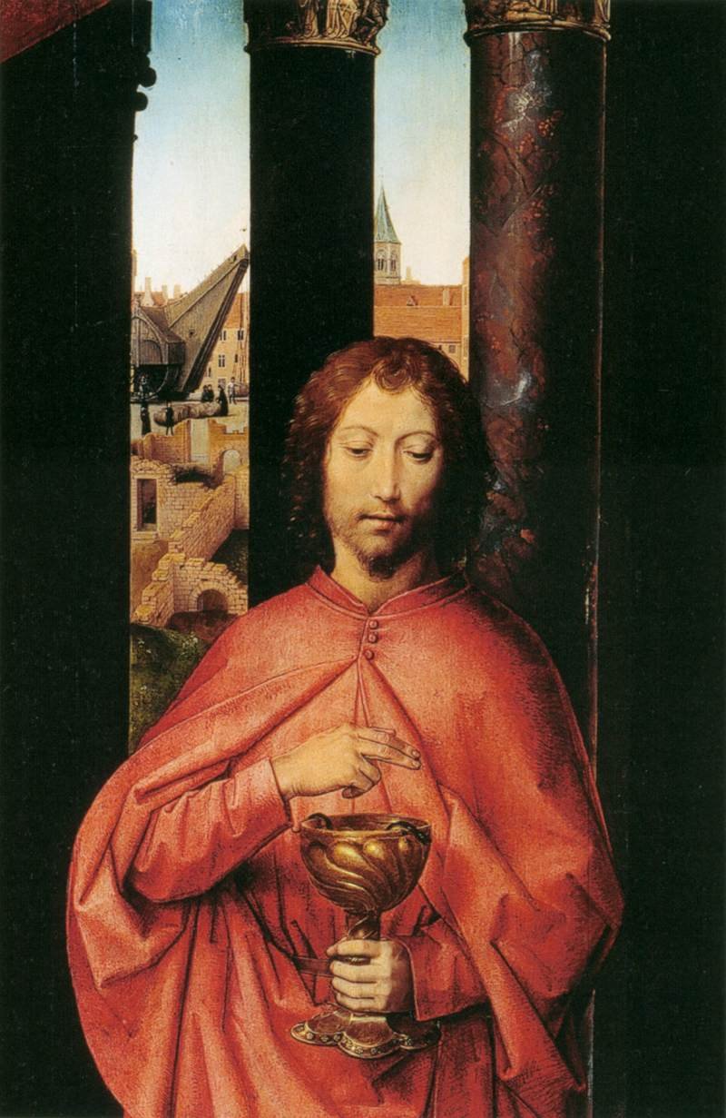 St John Altarpiece detay by Hans Memling