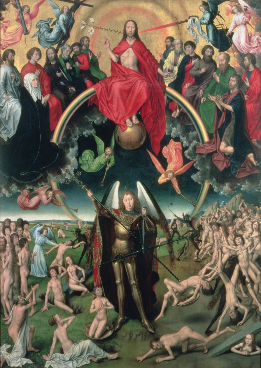 Son Yargı, 1473 (merkezi panel) by Hans Memling