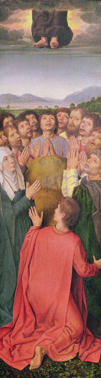 Diriliş Üçlemesi, sağ panel: Yükseliş, c.1485-90 (meşe üzerine yağlı boya) by Hans Memling