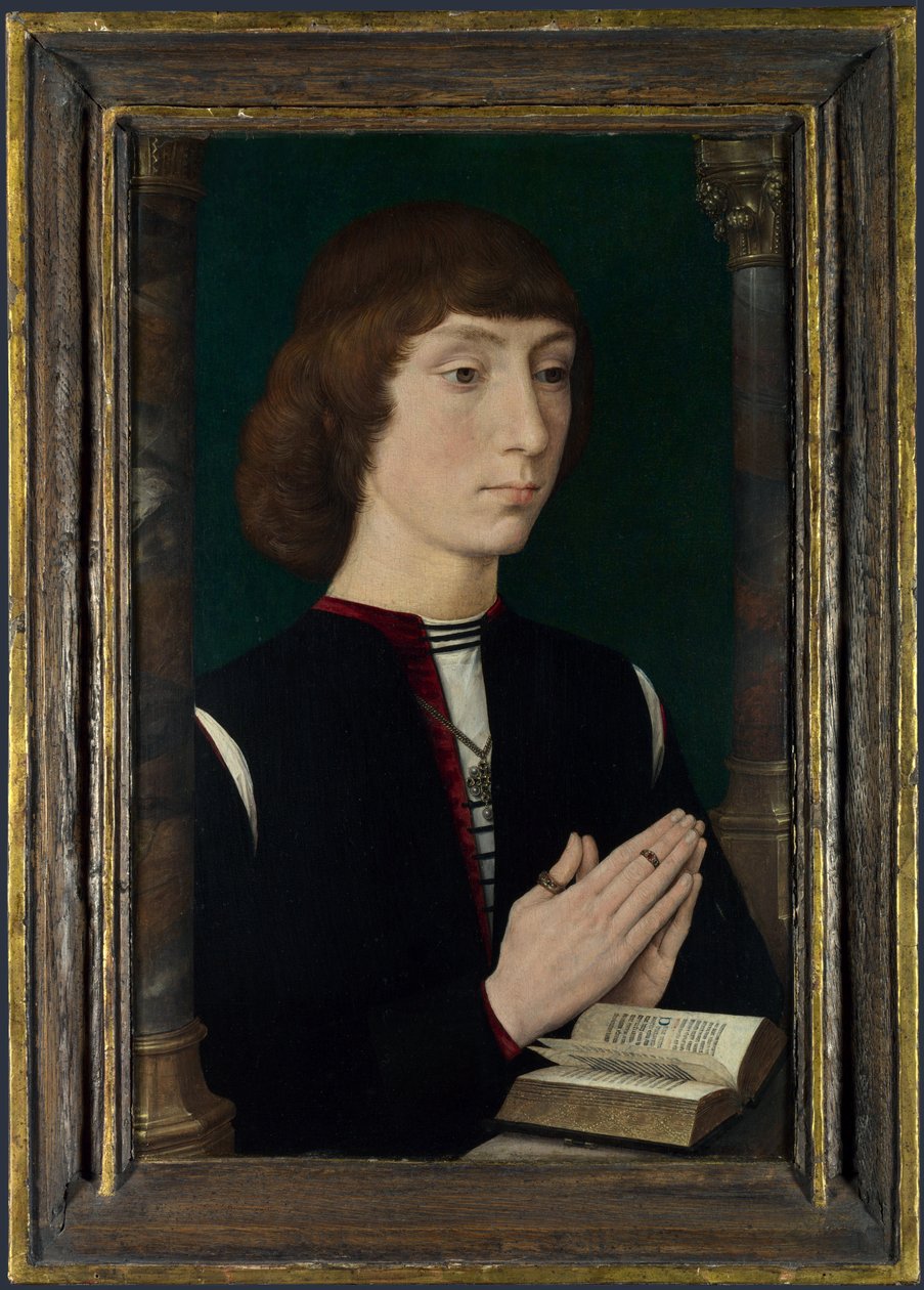 Dua eden genç adam by Hans Memling