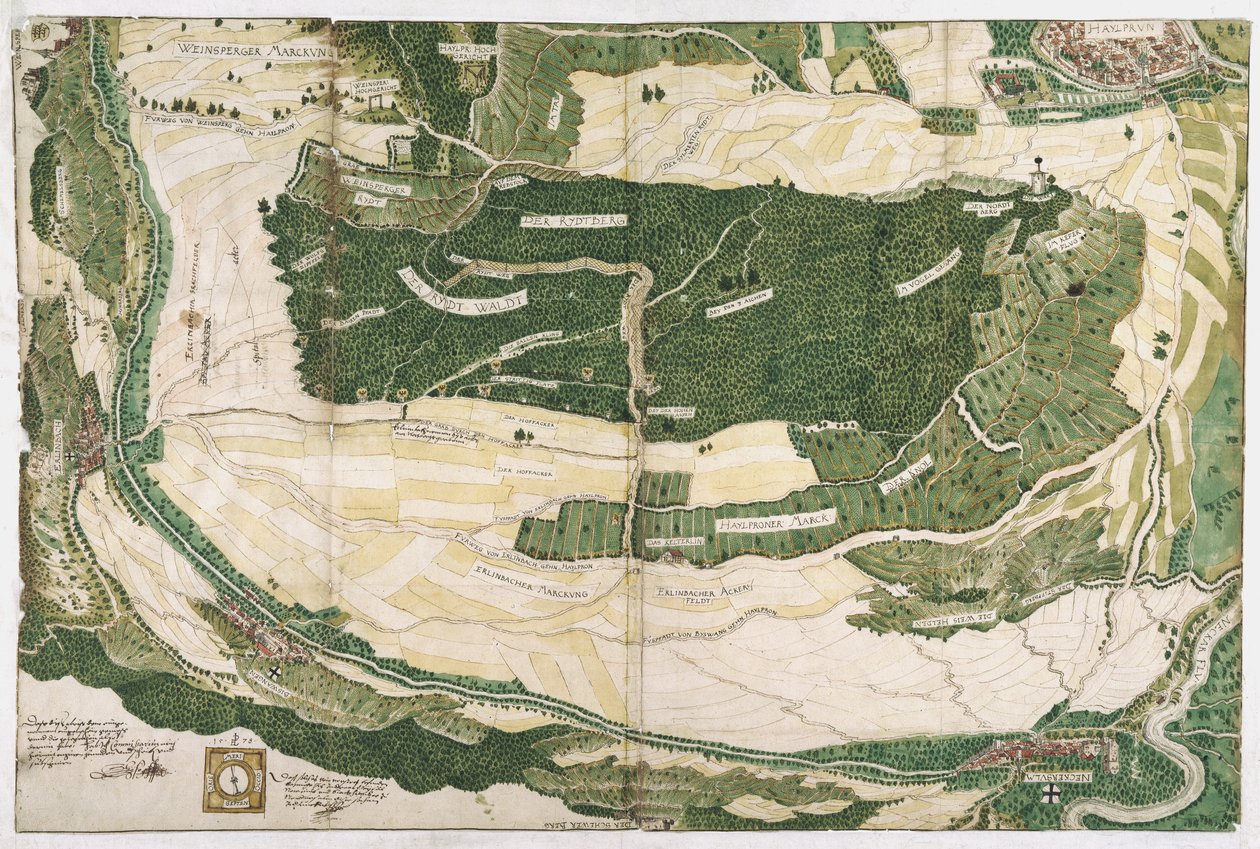 Heilbronn imparatorluk şehrinin toprakları by Hans Peter Eberlin