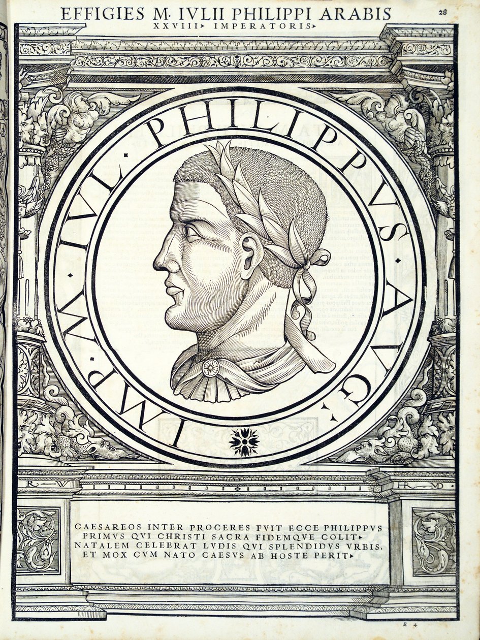 Julius Philippus, tüm Doğu ve Batı Roma İmparatorlarından bir örnek by Hans Rudolf Manuel Deutsch
