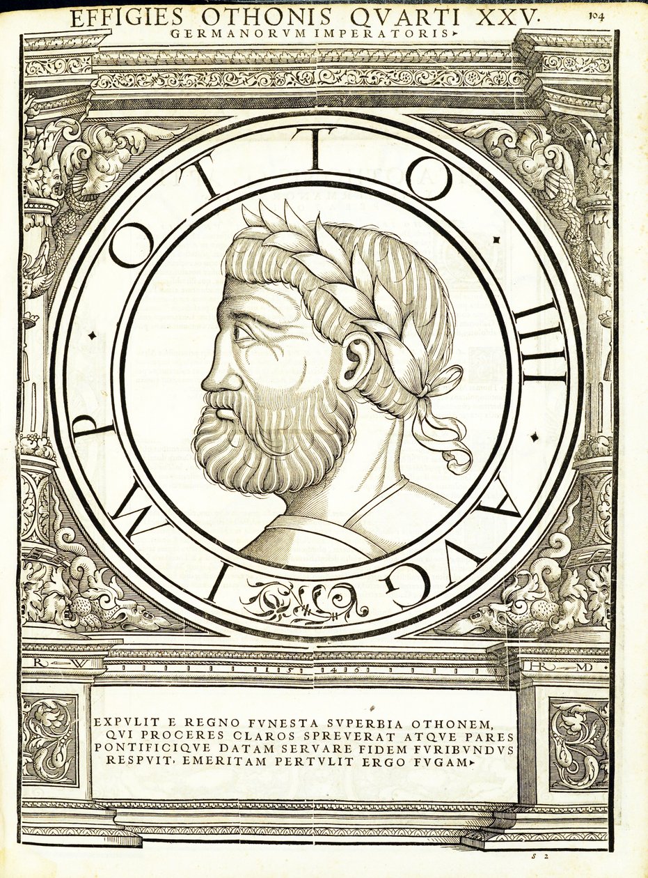Otho III, tüm Doğu ve Batı Romalıların Roma İmparatorlarından örnek by Hans Rudolf Manuel Deutsch