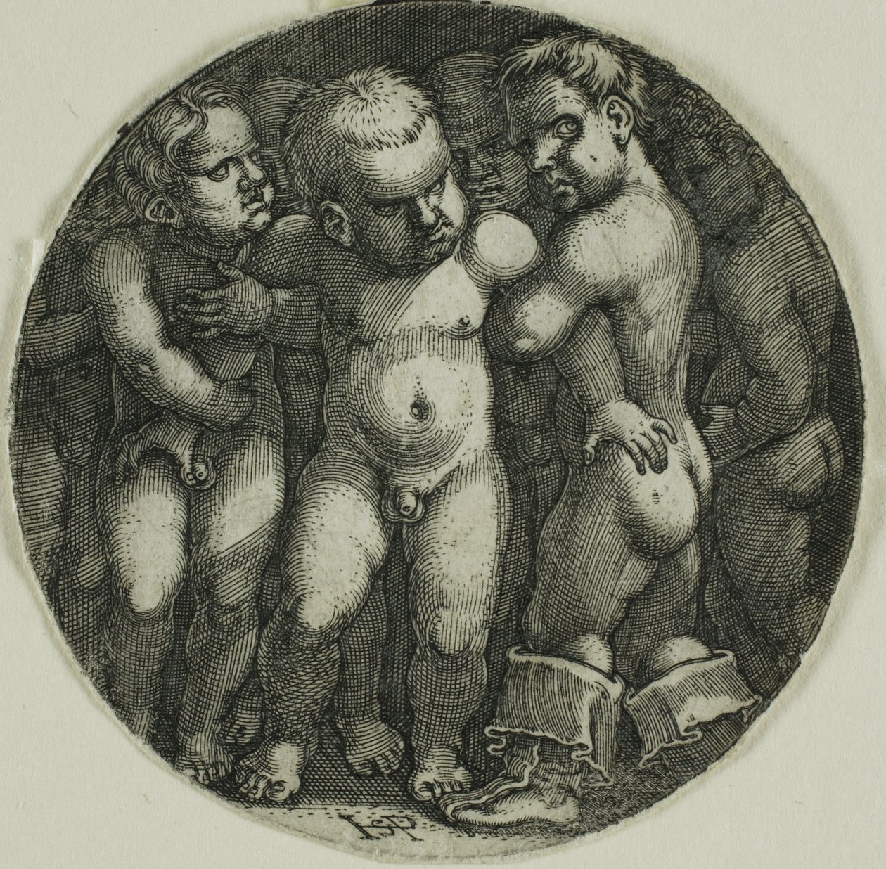 sekiz çıplak çocuklar by Hans Sebald Beham