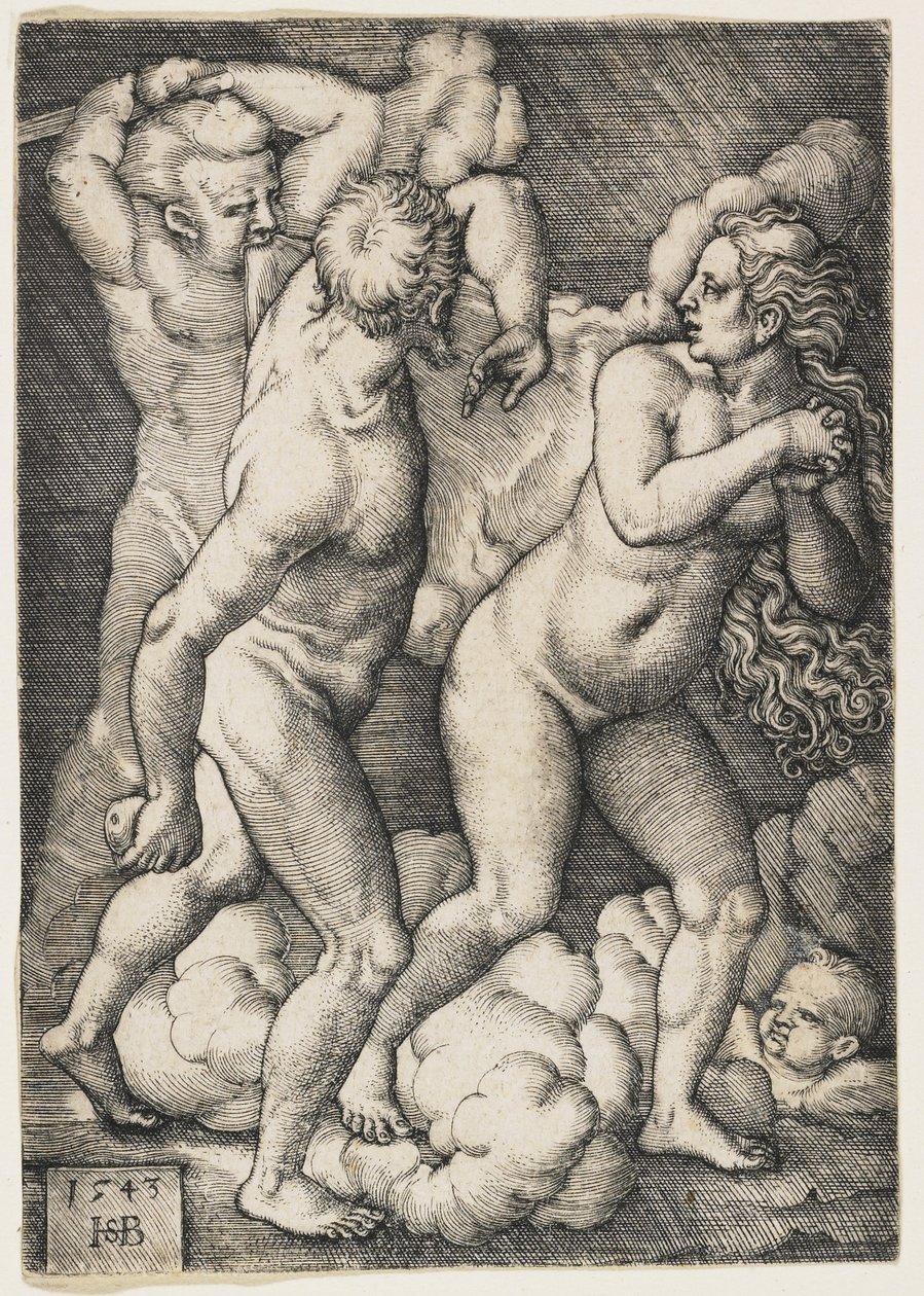 Cennetten Kovulma, 1543 by Hans Sebald Beham