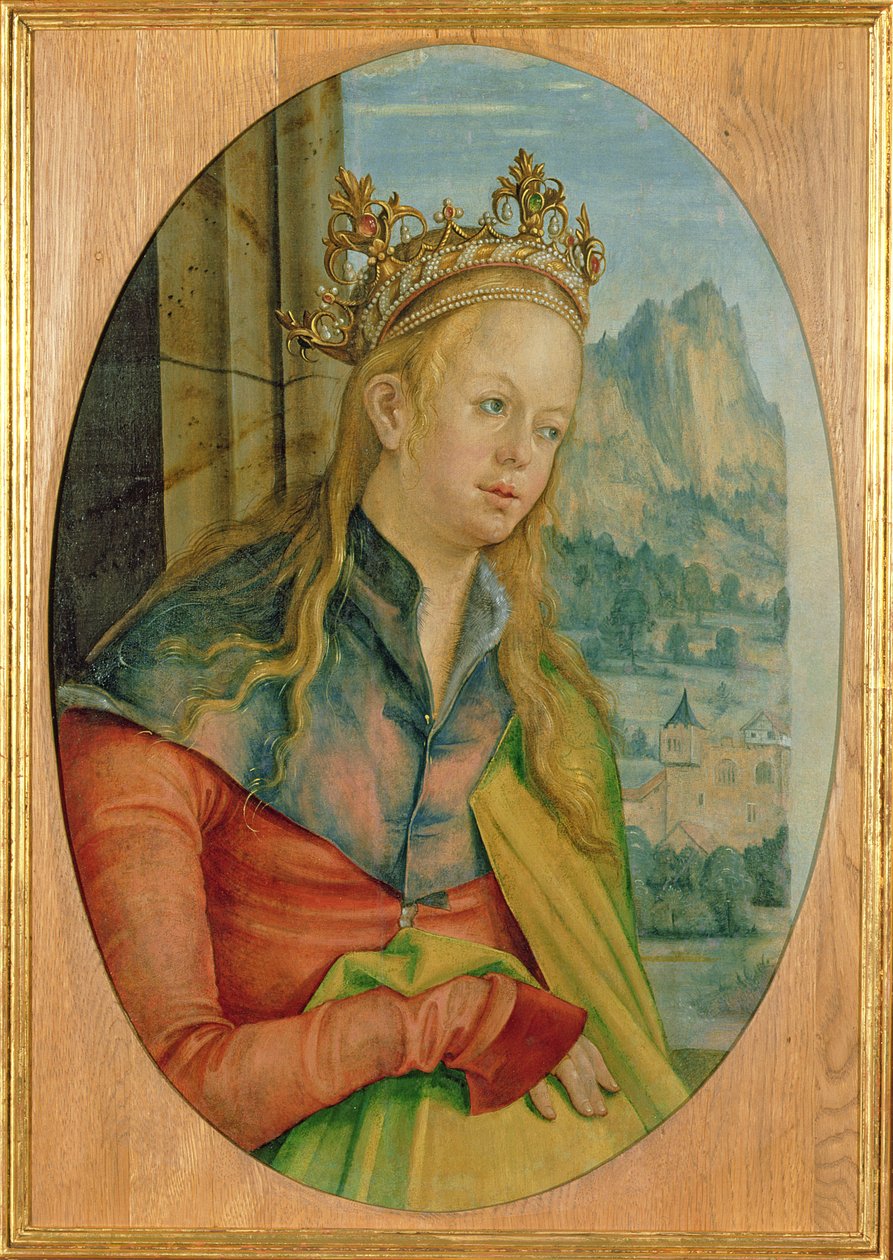İskenderiyeli St. Catherine, c.1511 (panelde tempera) by Hans Suess Kulmbach