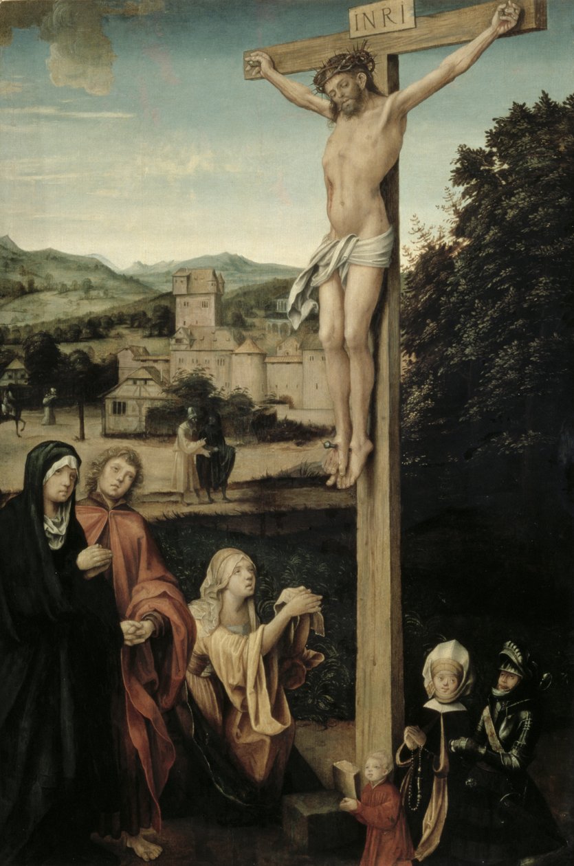 Çarmıha Gerilme (panel) by Hans Suess Kulmbach