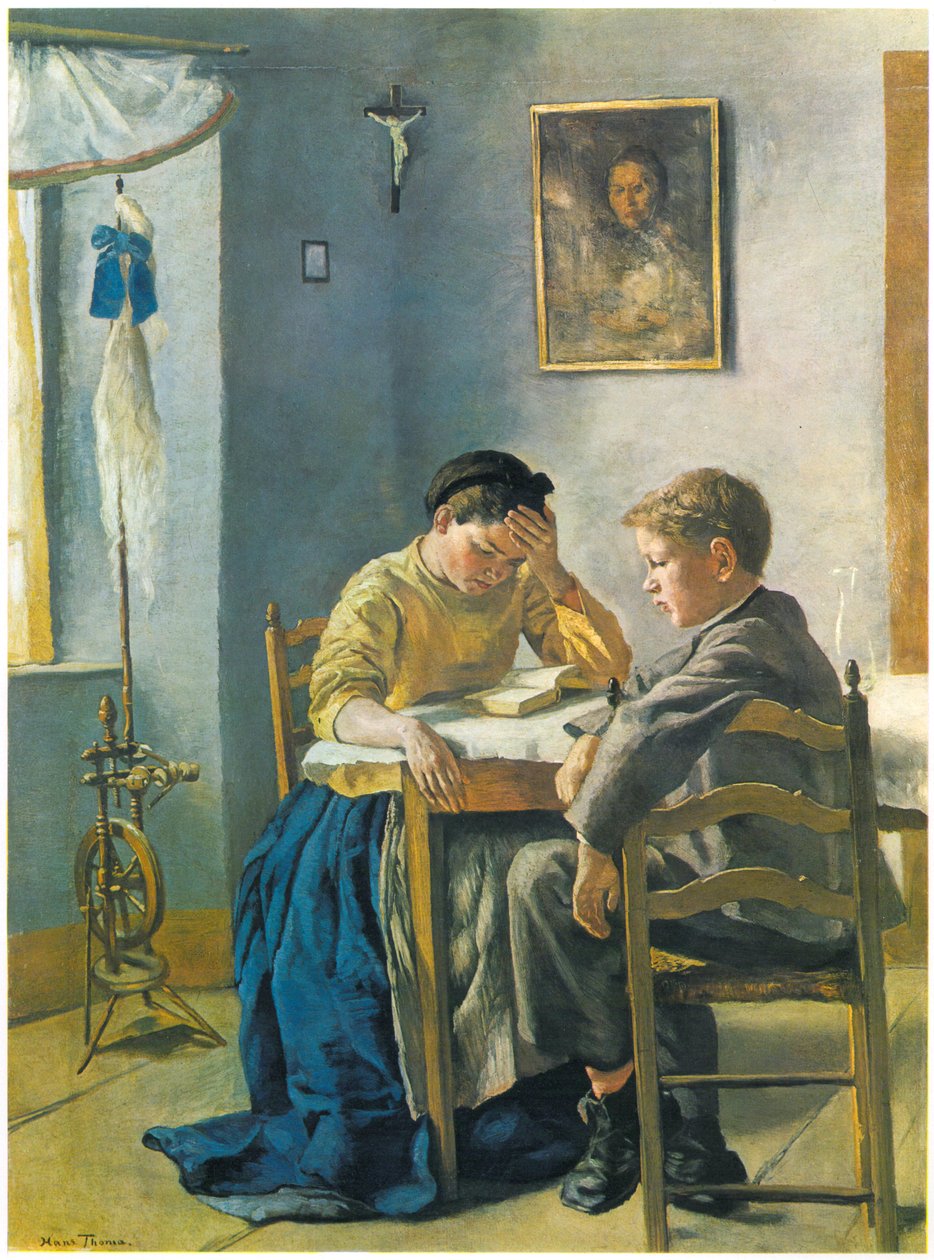  Die Geschwister by Hans Thoma