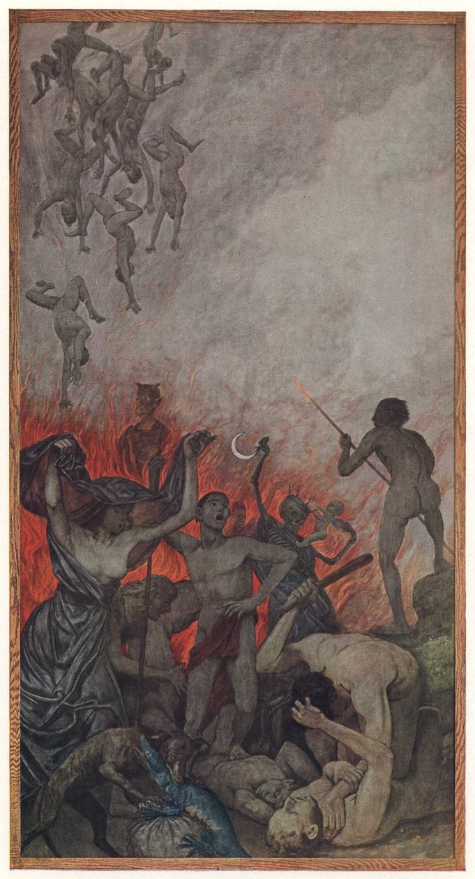 Die Hollenİngilizce: The helln by Hans Thoma