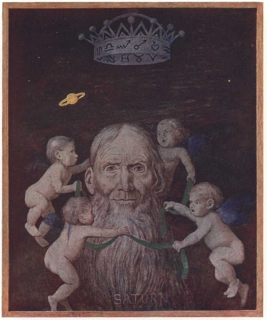Saturn nİngilizce: Saturn by Hans Thoma