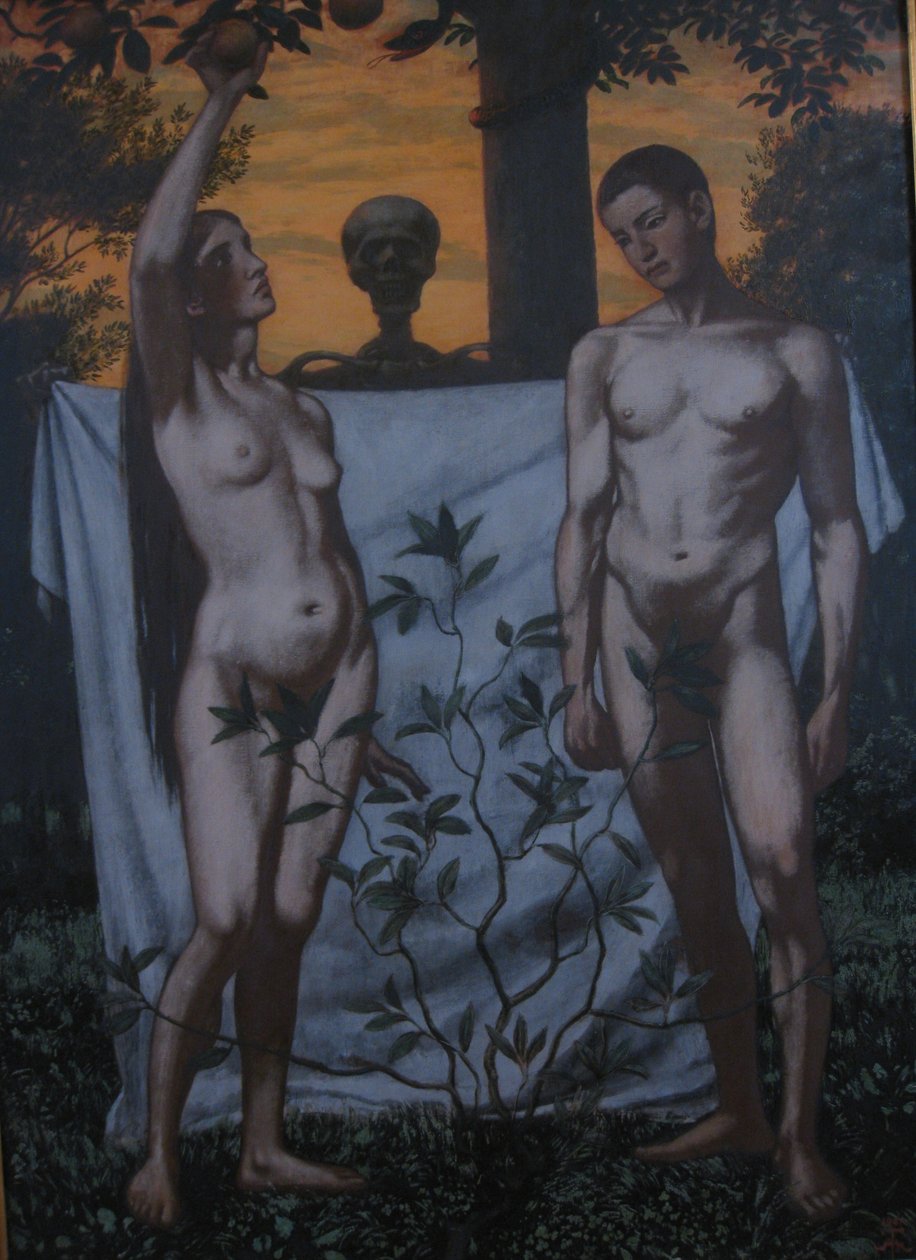 Adem ve Havva by Hans Thoma