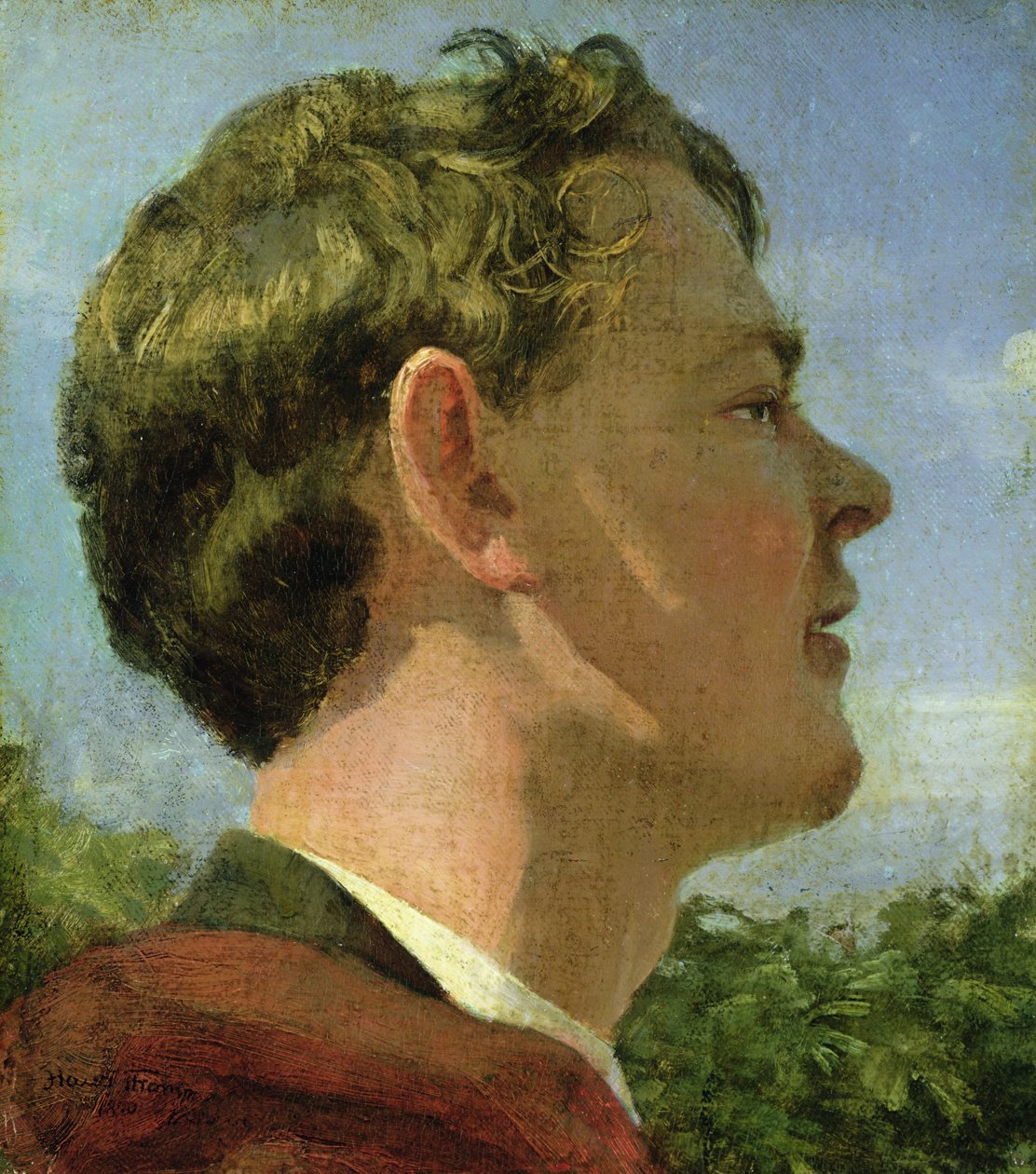 Sanatçının Kuzeni, 1860 dolayları by Hans Thoma