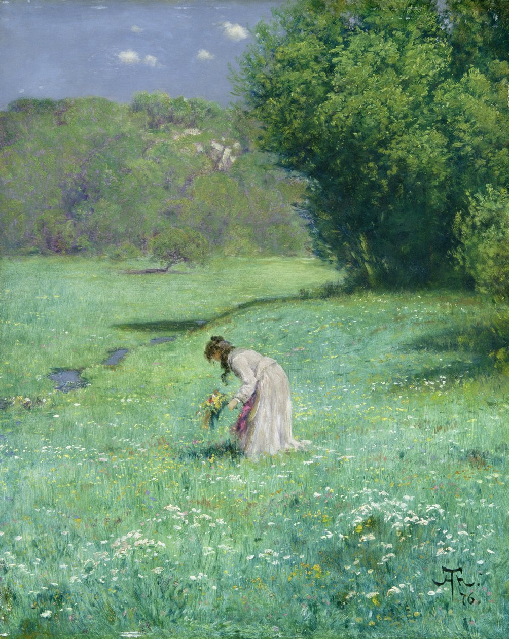 Ormanlık Çayır, 1876 by Hans Thoma